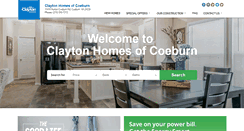 Desktop Screenshot of claytonhomescoeburn.com