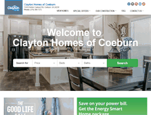 Tablet Screenshot of claytonhomescoeburn.com